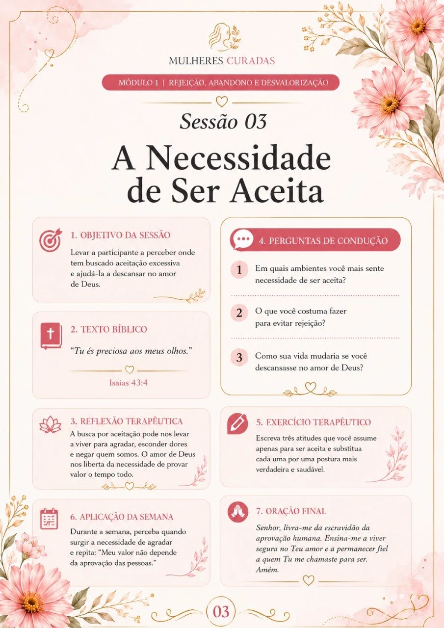 Sessão 03 — A necessidade de ser aceita